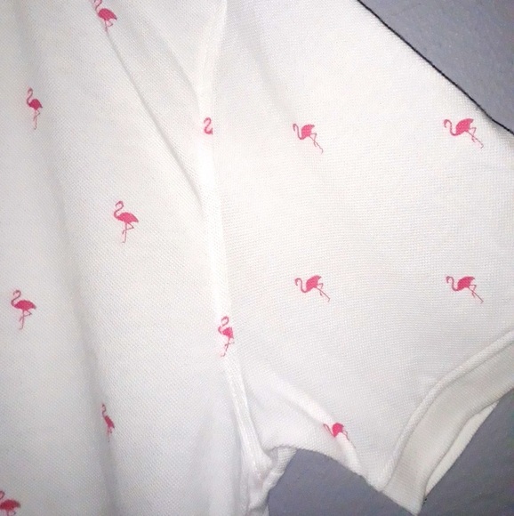 Peter Werth Pink Flamingo Print Mens Polo shirt Small - Picture 7 of 8